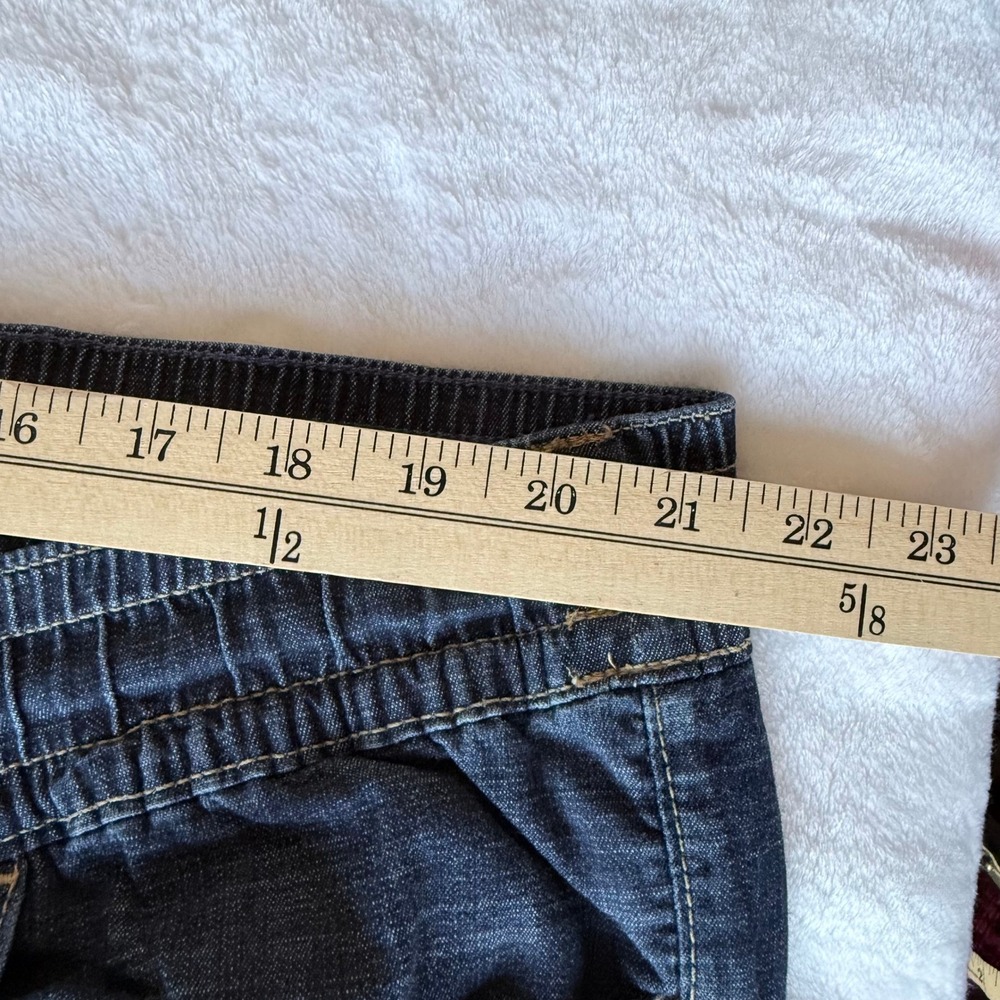 Lane Bryant Women 24 Dark Wash Denim Jogger Pants Elastic Waist Drawstring‎ Plus - Picture 5 of 8